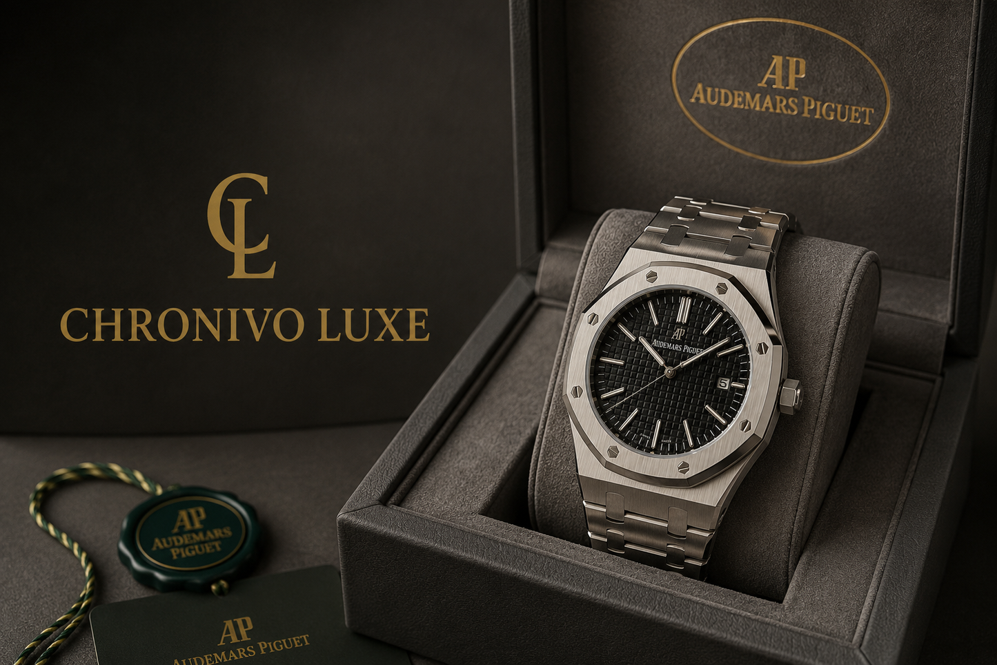 Audemars Piguet Royal Oak Black Dial Automatic | Chronivo Luxe
