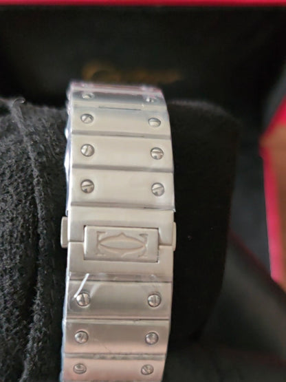 Cartier Santos Automatic Blue Dial Stainless Steel | Chronivo Luxe