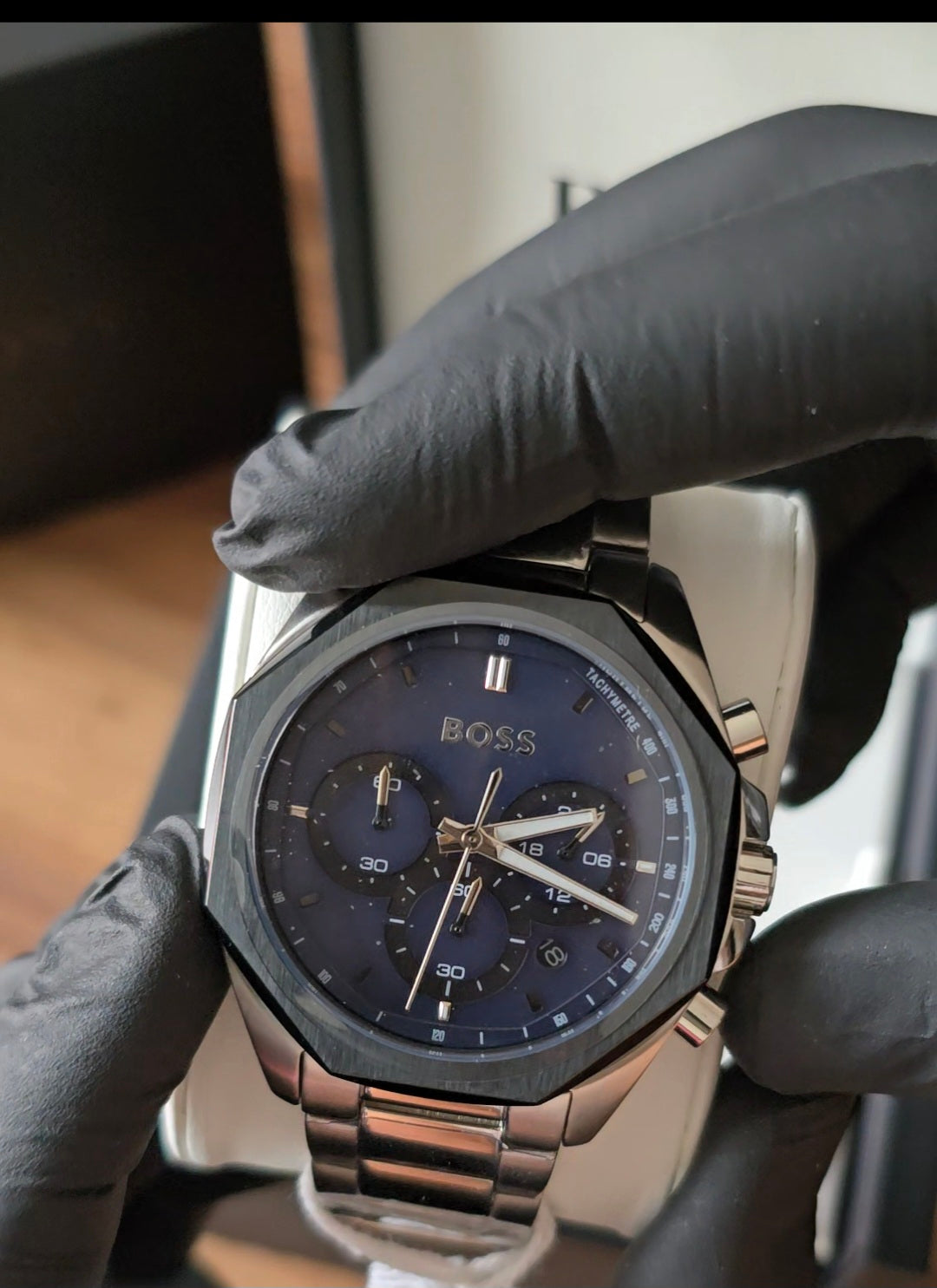 Hugo Boss Blue Dial Chronograph Stainless Steel | Chronivo Luxe