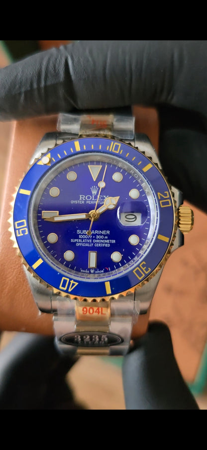 Rolex Submariner Blue & Gold Automatic Stainless Steel | Chronivo Luxe